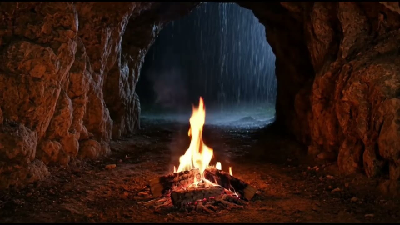 Warm Cozy Campfire for Late Night Relaxation