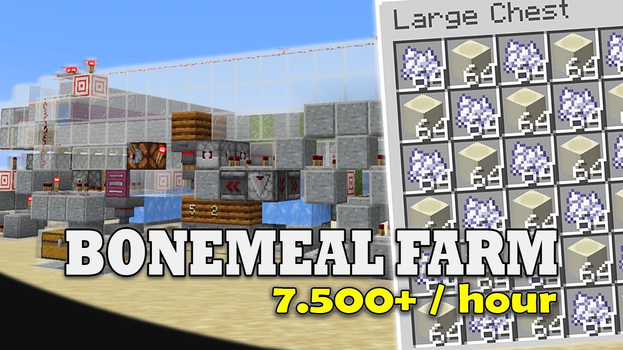 FAST BONEMEAL FARM | 7.5K ITEM/H | Minecraft 1.21.10