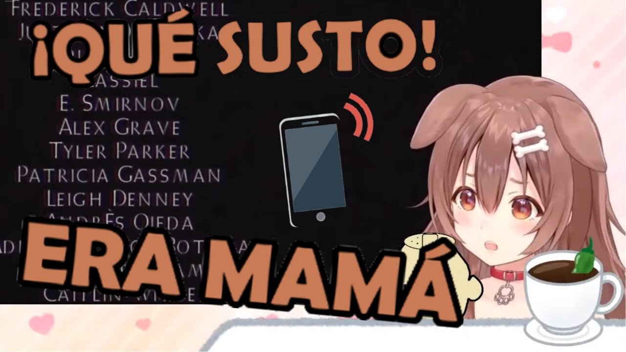 [Sub Esp] Korone se ASUSTA cuando su MAMÁ la llama por teléfono [Hololive]