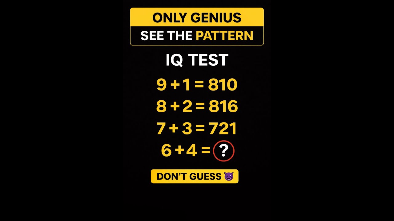 ONLY GENIUS SEE THE PATTERN 😳 | NUMERICAL IQ TEST LIVE