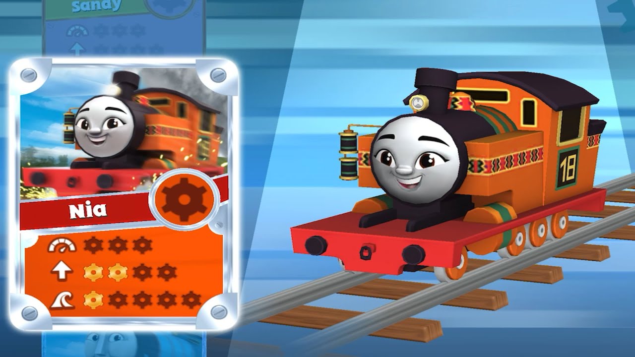 EL TREN TOMAS en español NIA. Carreras de trenes de Thomas GoGo. Tomas en español.