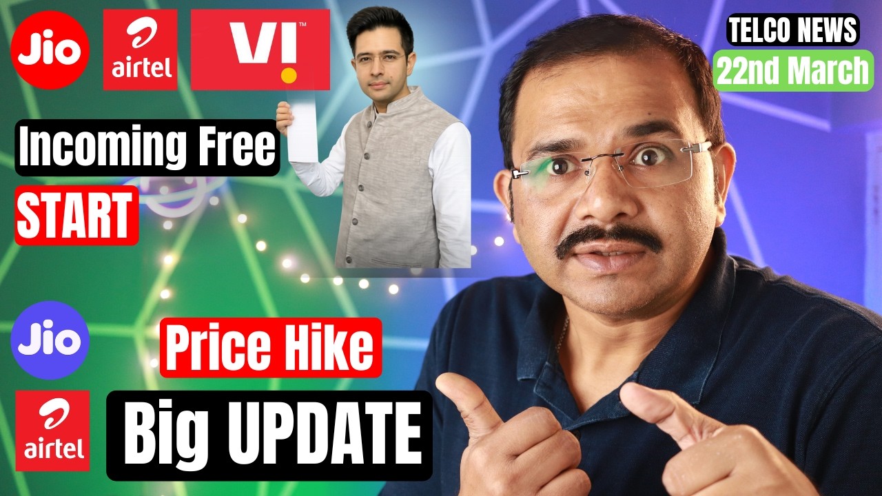Raghav Chadha Effect - Free No recharge, Again price Hike Update, Airtel vs Jio 2026, 5G Big update