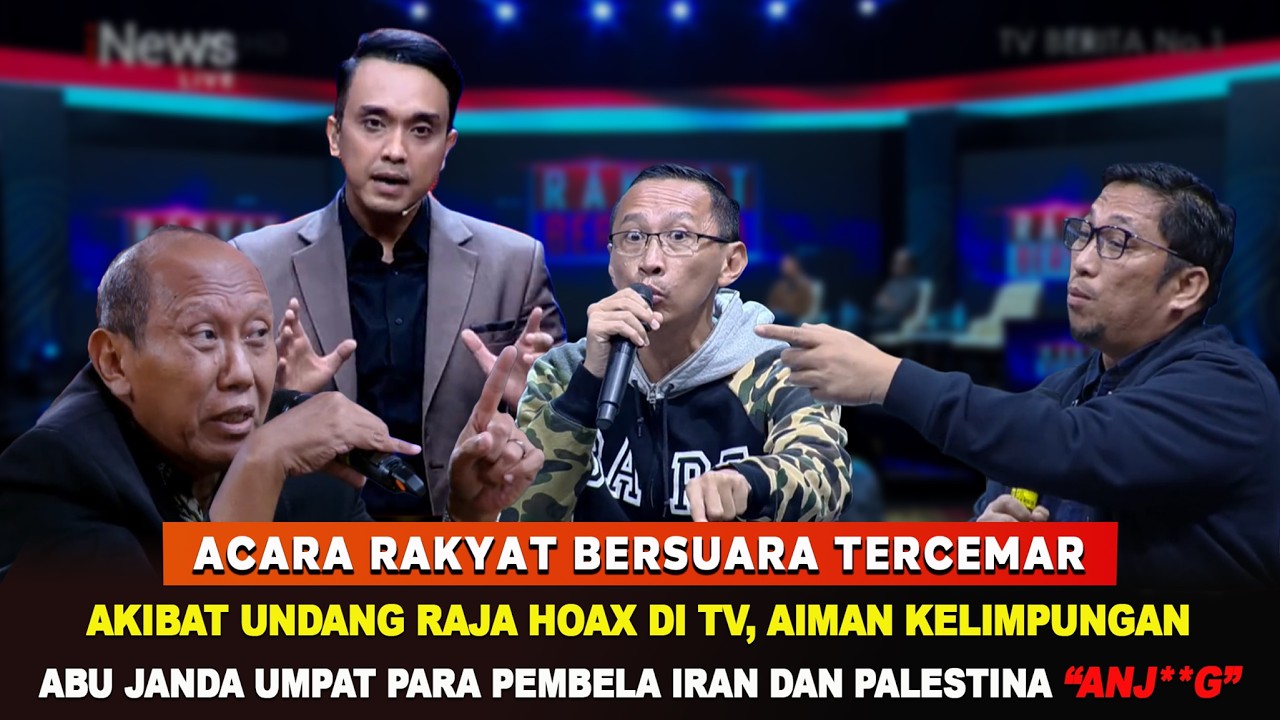 ABU JANDA NGUMPAT DI ACARA RAKYAT BERSUARA AKIBAT KALAH DEBAT DATA, AIMAN ANCAM USIR