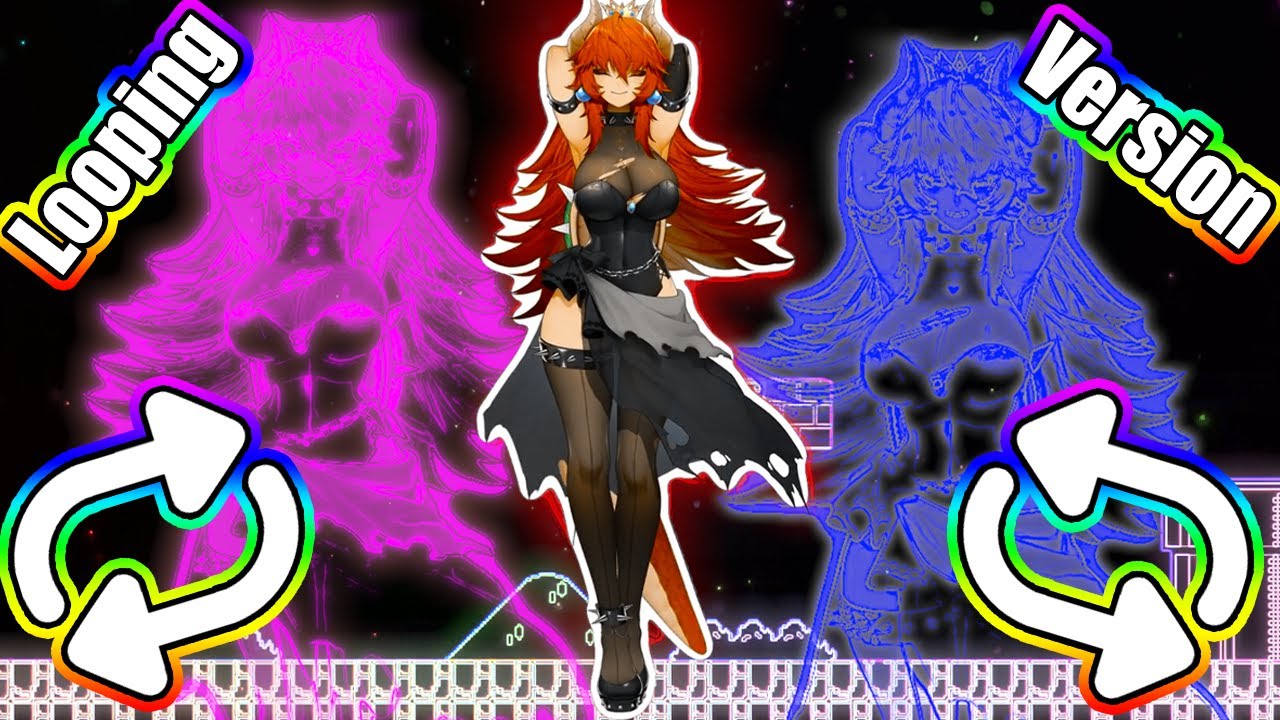 Bowsette ZENTREYA Does the 02 Dance | (Phao - 2 Phut Hon KAIZ Remix) | Full Song Loop animation