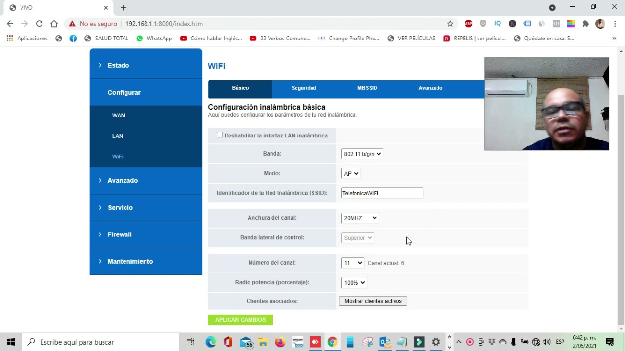 Configuracion moden RTV9015VW askey