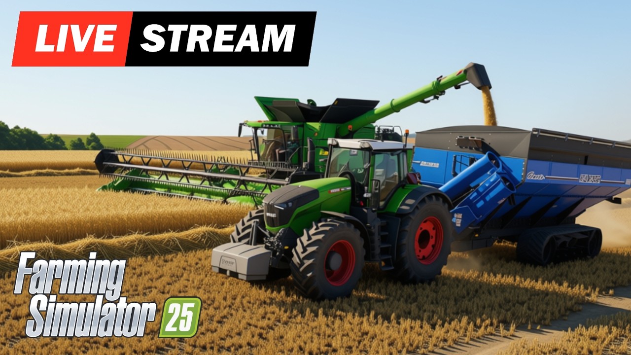 Nocne granie! Wbijaj! #fs25 #farming #farmingsimulator25 #livestream #live