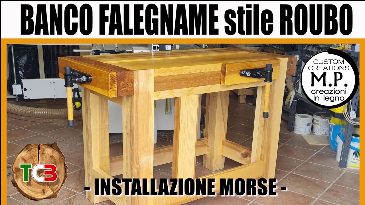 Banco da falegname stile ROUBO - Parte 2 Installazione delle morse