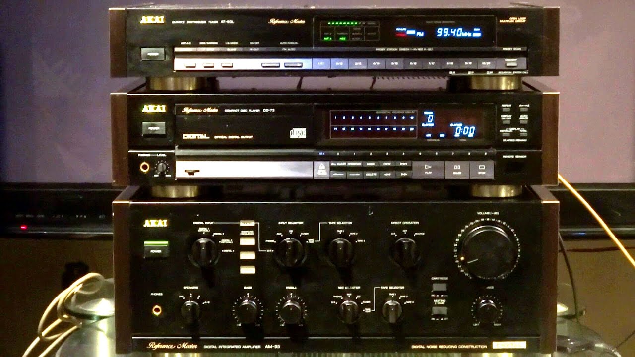 Akai am-93 Akai cd-73 Akai at-93l review on canton karat 709 DC