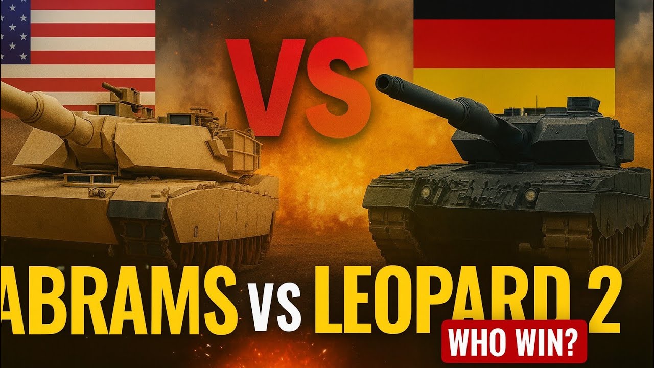 M1Abrams vs Leopard 2 Comparison | German Battle Tank | modern battle tanks
