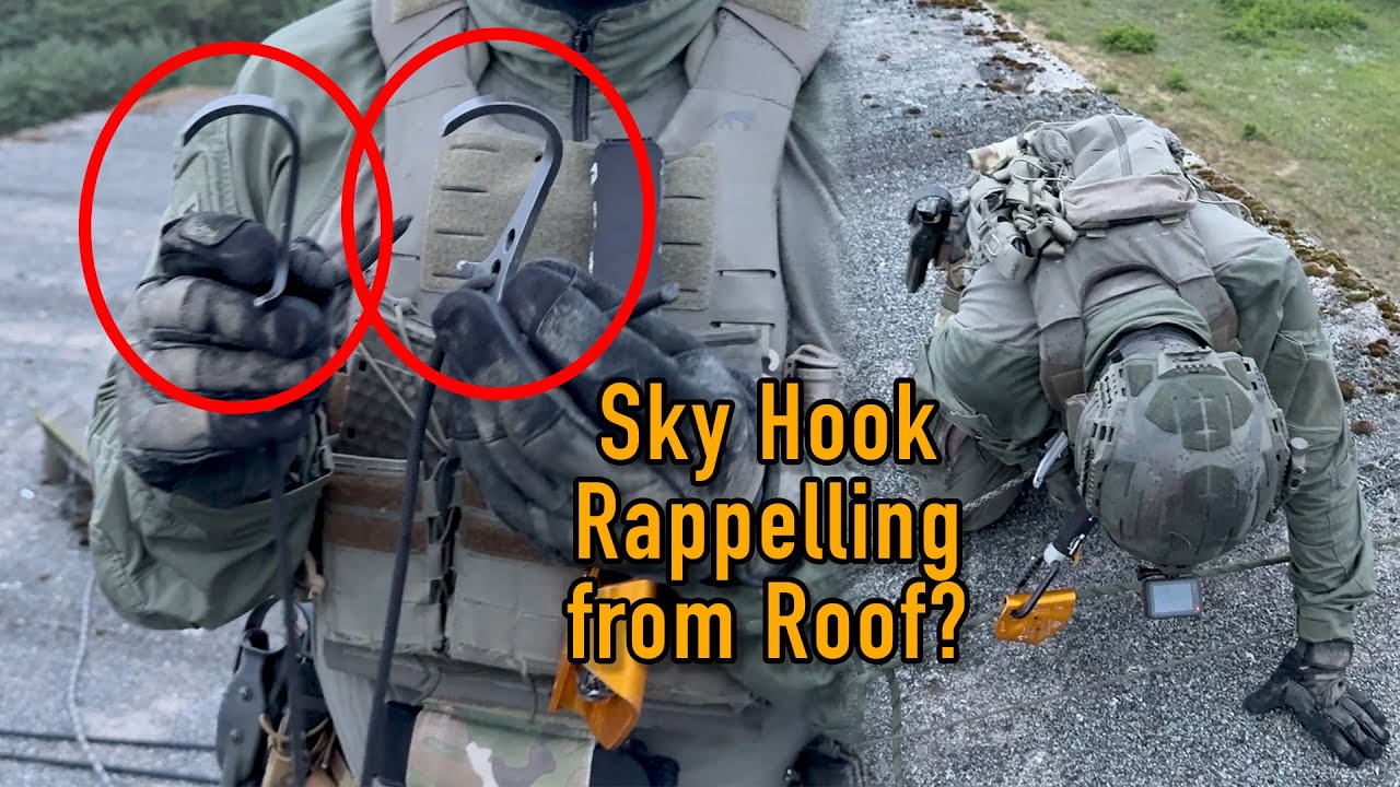Sketchy Emergency Rappel - Skyhooks on Flat Roof