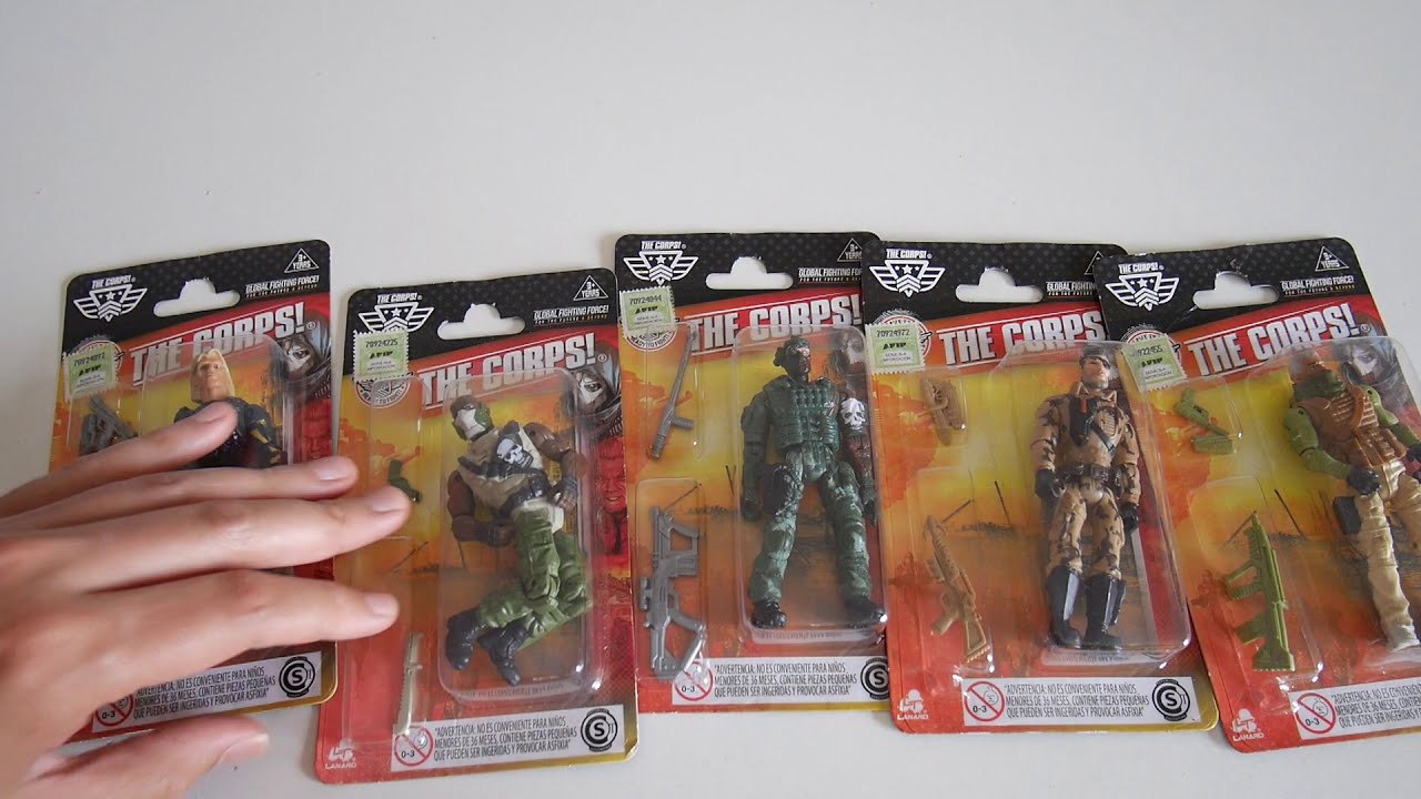 Todos los personajes The Corps! - Colección muñecos soldados militares