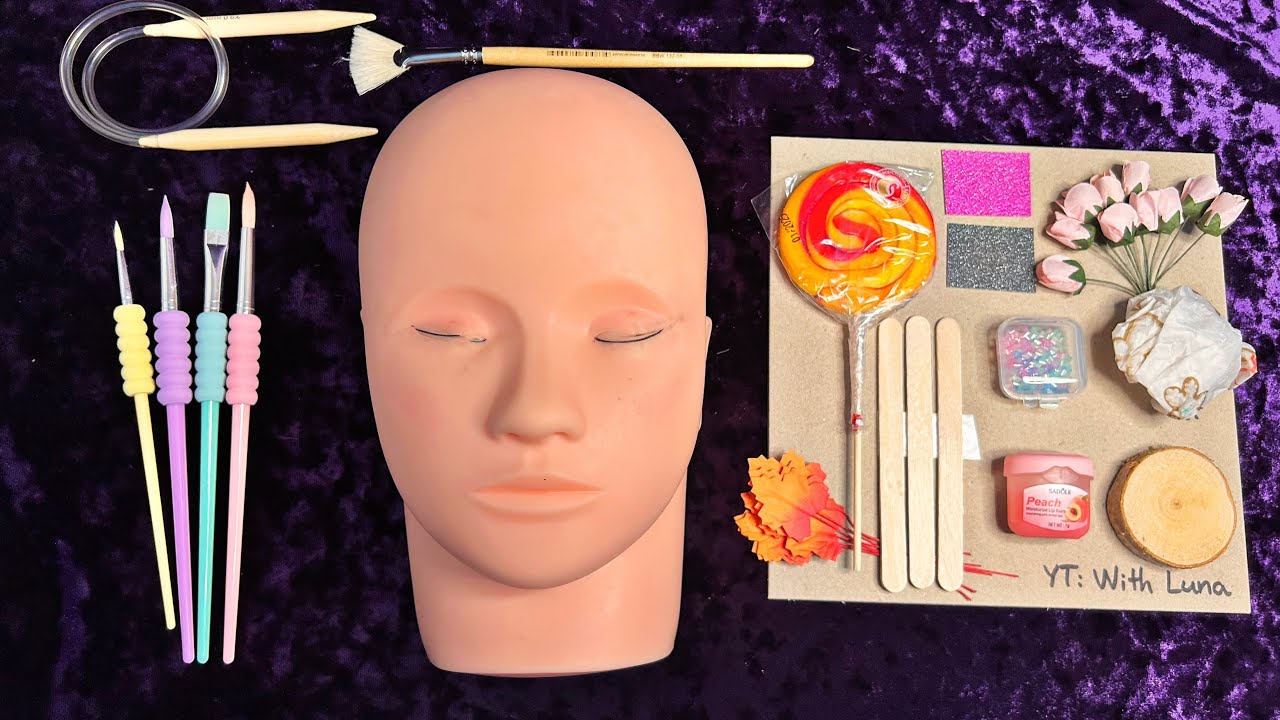 ASMR Fidget Board Makeup on Mannequin💄No Talking