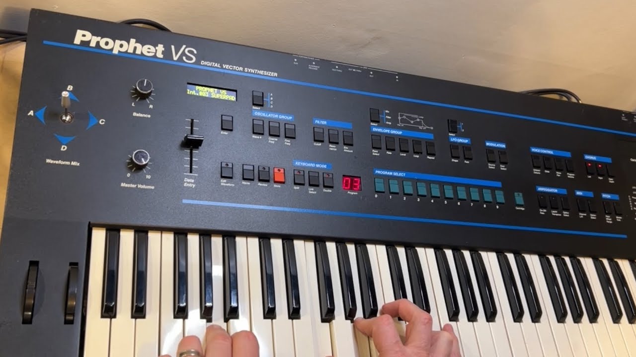 Sequential Circuits Prophet VS Vector Synthesizer - Some presets