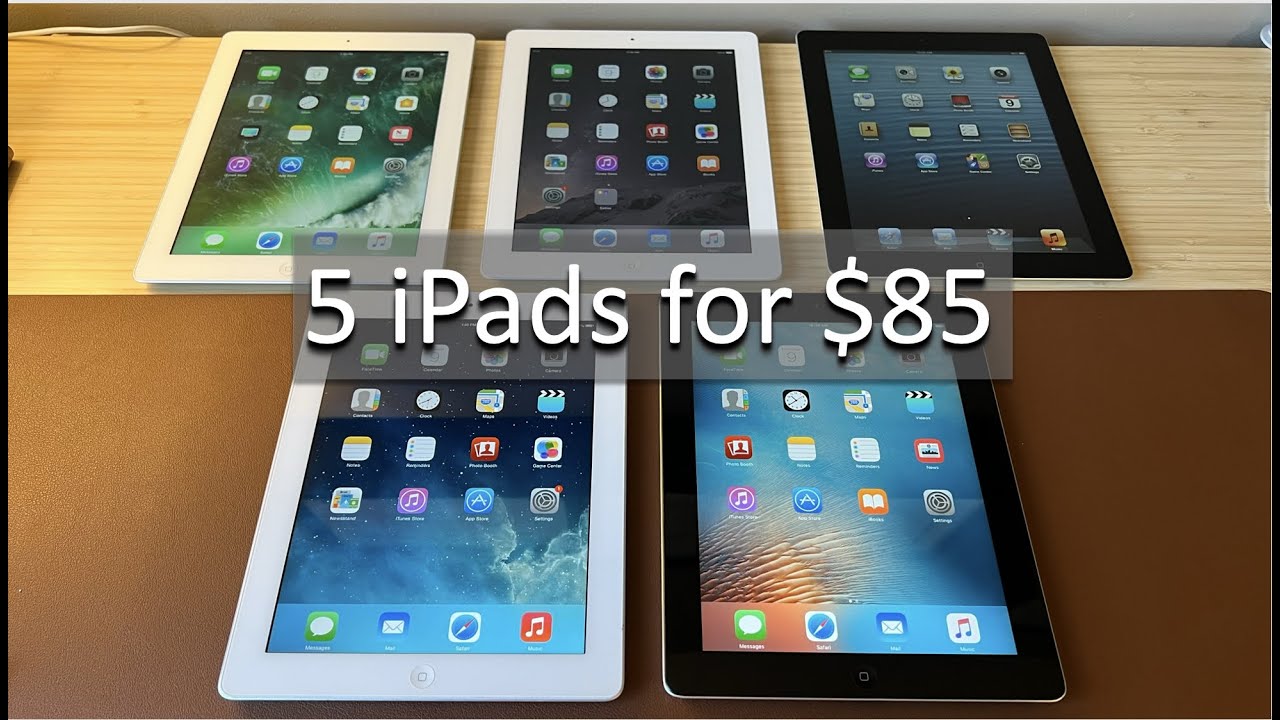 I bought 5 vintage iPads for $85