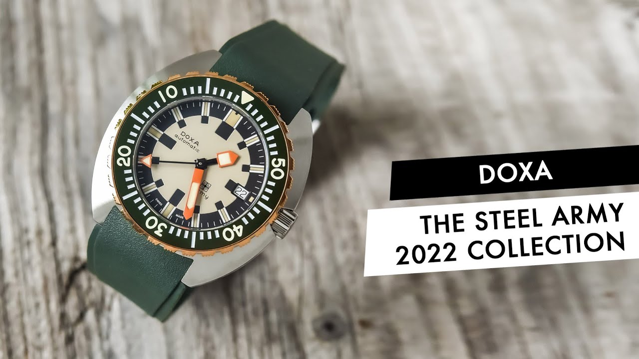 ОБЗОР: Коллекция Doxa Army из нержавеющей стали 2022 года
