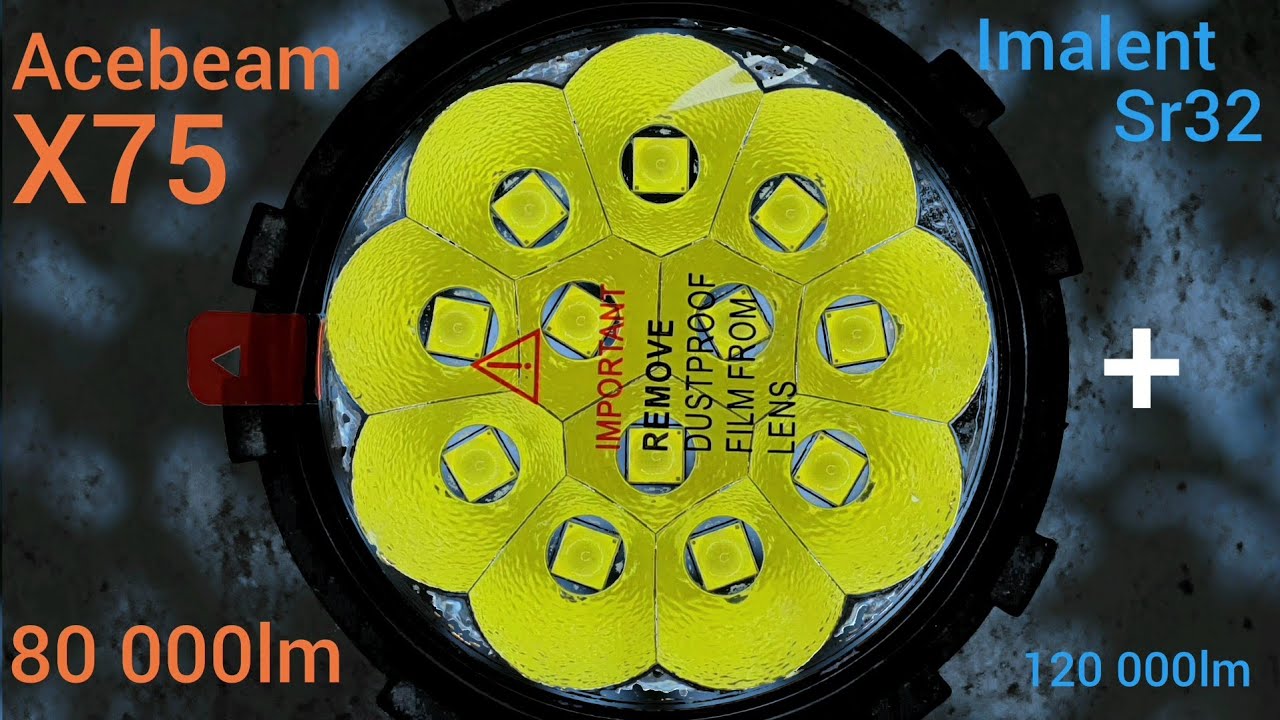 ACEBEAM X75 на 80 000LM +Imalent sr32  /разговоры о важном///
