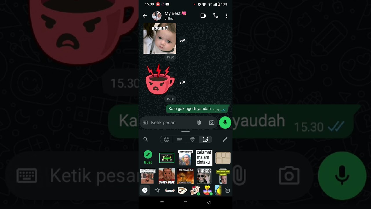 Ini ya video awal perdebatan aku & Anggita