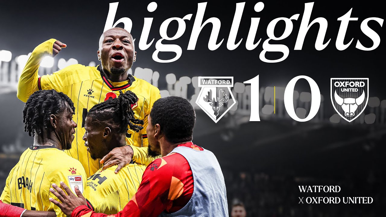 FORTRESS VICARAGE ROAD 🤩 | Watford 1-0 Oxford United | Short Highlights