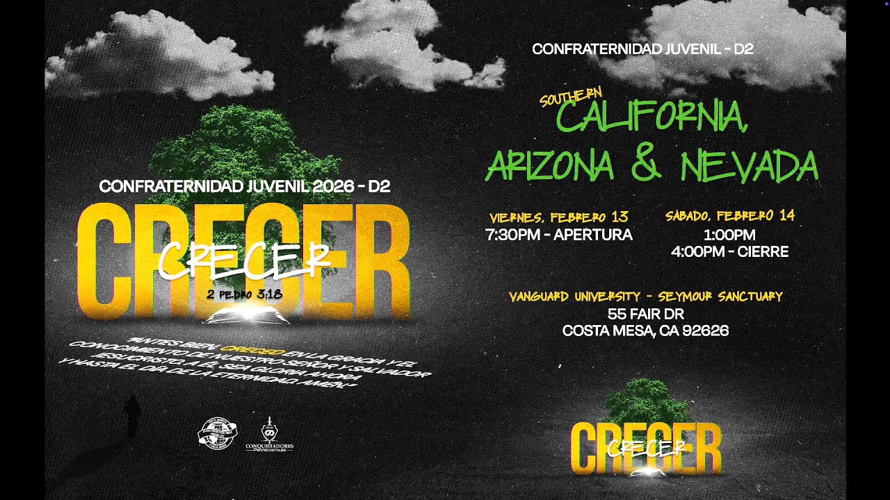 CONFRATERNIDAD JUVENIL 2026 | CRECER | VIERNES 7PM