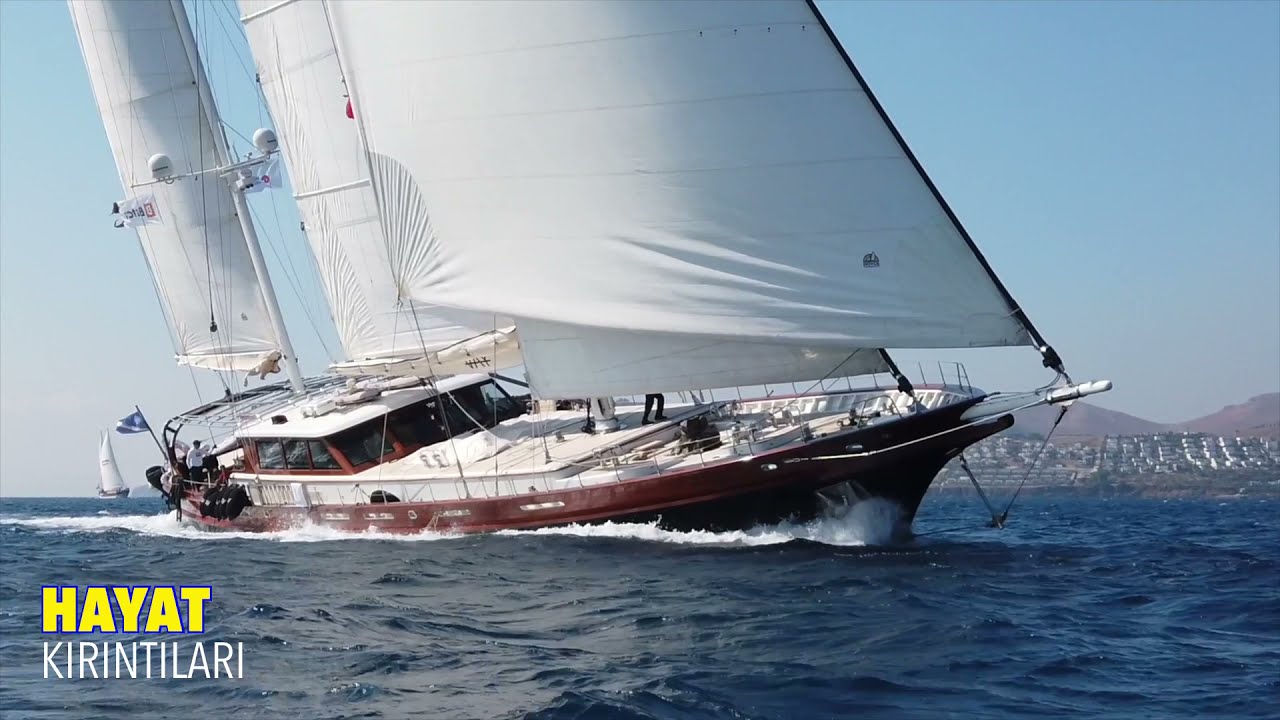 2021 AMERICAN HOSPITAL THE BODRUM YACHT CUP'TAN ENFES YARIŞ MANZARALARI, DENİZDE SÜZÜLEN YATLAR