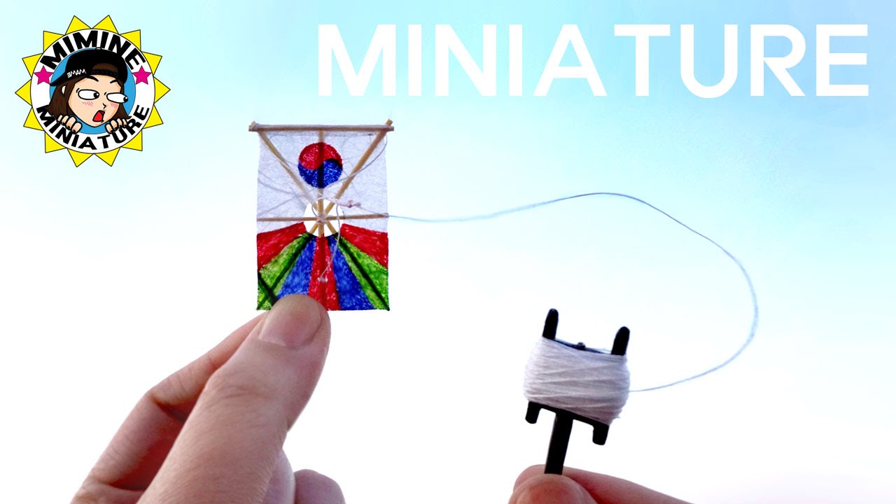 (ENG)미니어쳐 방패연 만들기 (날려보자....ㅠ) Miniature - Bangpai-kite