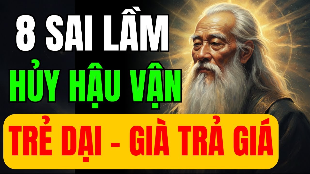 Cổ Nhân Cảnh Tỉnh: 8 Sai Lầm Khi Còn Trẻ - Khi Về Già Trả Giá Rất Đắt | Triết Lý Sống