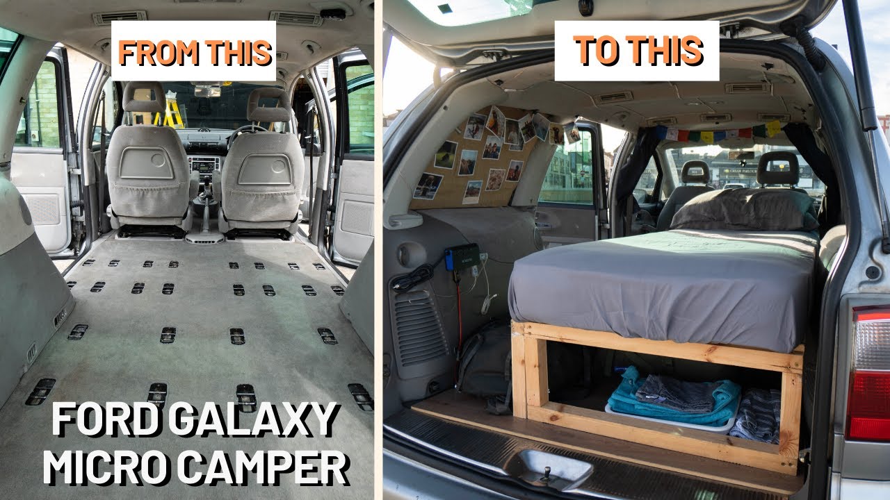 Ford Galaxy Camper Conversion Full Tour & Set Up