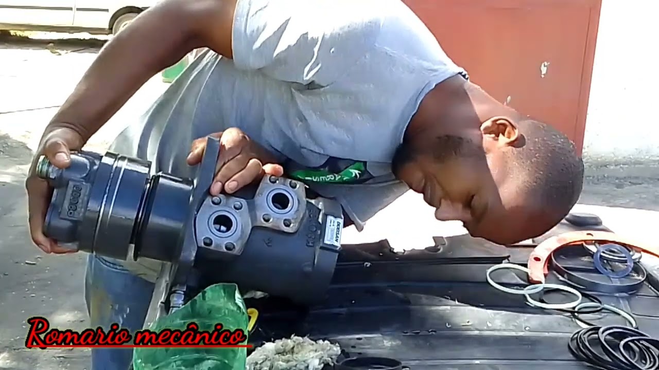 Troca do kit reparo do swivel doosan 225dx