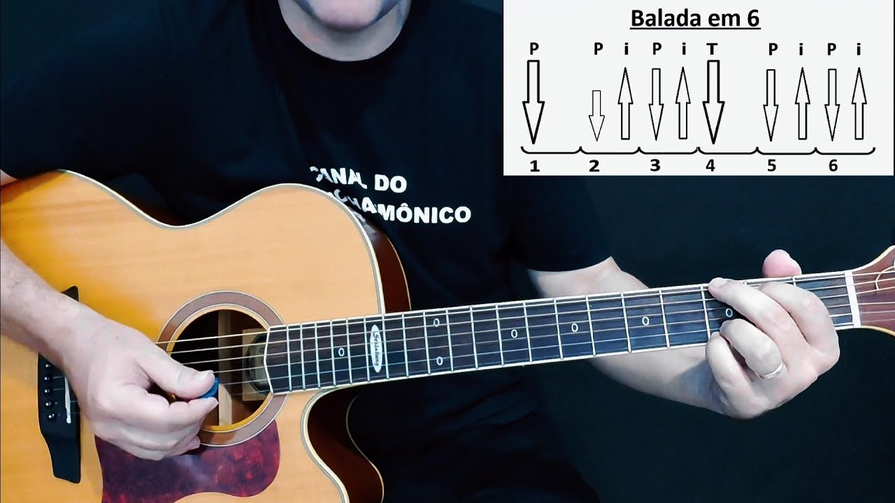 Batidas de Balada em 6 para violão