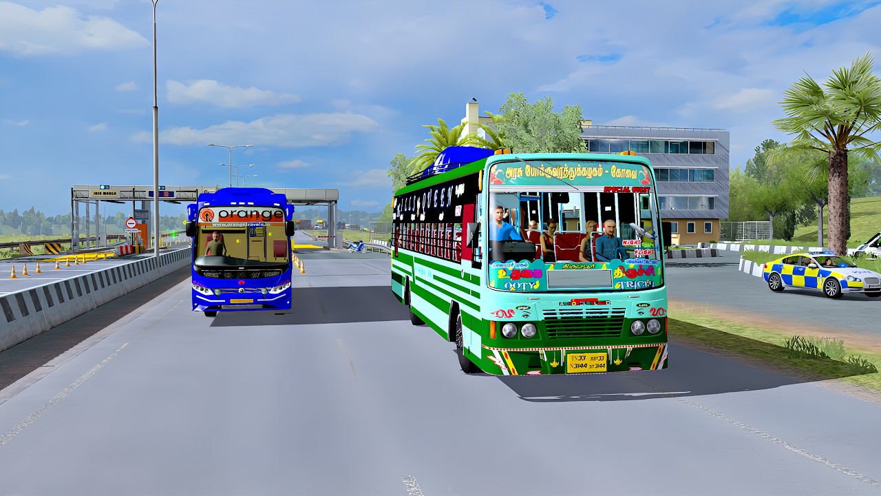 Tnstc Bus Driving On Village Bus Stand - ETS2 | Government Bus Game