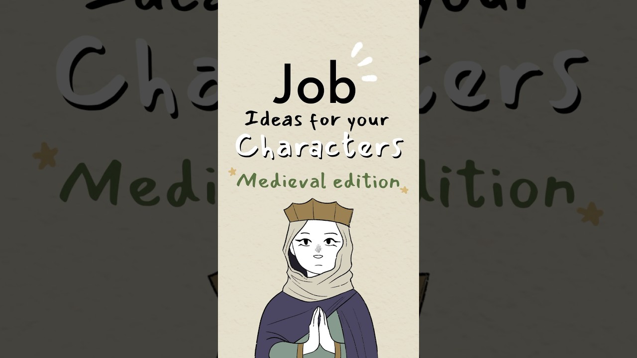 medieval jobs to give your medieval characters (with descriptions) #originalcharacter #oc #art