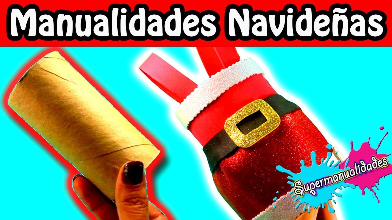 6 Manualidades para navidad con reciclaje ( Ideas navideñas )  - Supermanualidades