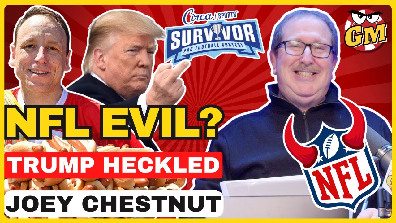 Evil NFL Costs, Trump Vs. Heckler,  and Joey Chestnut Bagel Contest | Ep. 66
