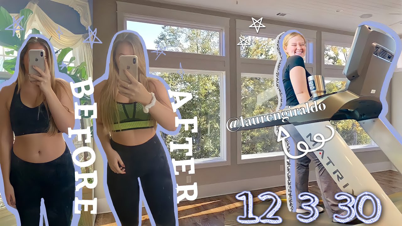 I DID LAUREN GIRALDO'S 30 DAY CHALLENGE | 12, 3, 30 treadmill routine ✨