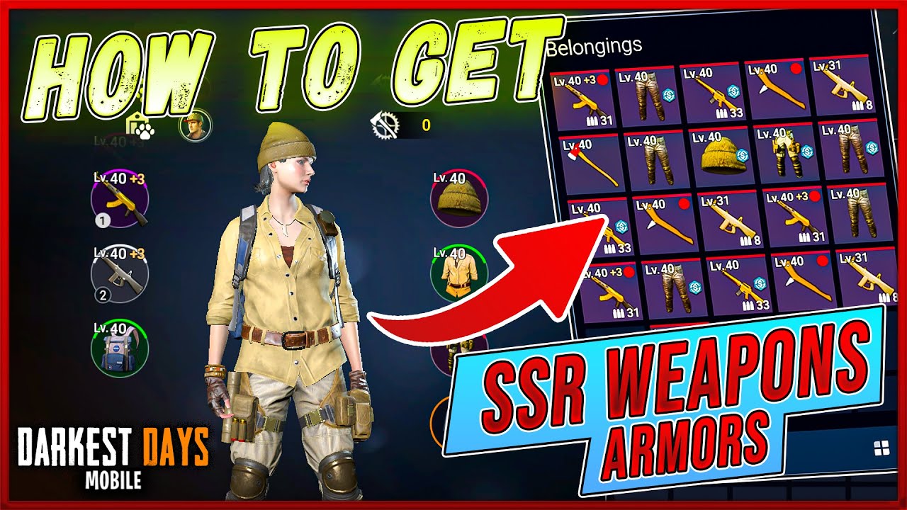 How to Get FREE SSR Weapons & Armors in Darkest Days Mobile | Best Method for Beginners 2025