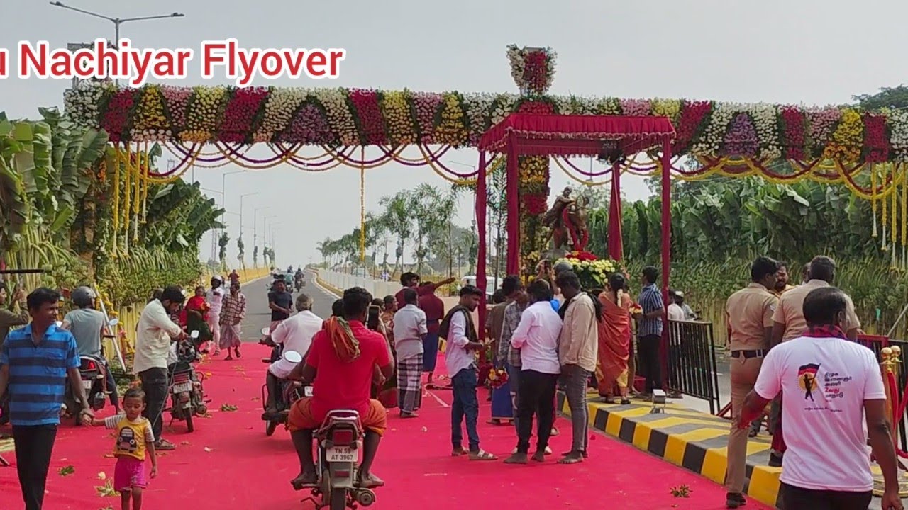 வேலு நாச்சியார் மேம்பாலம். Velu Nachiyar Flyover #velunachiyar #flyover 