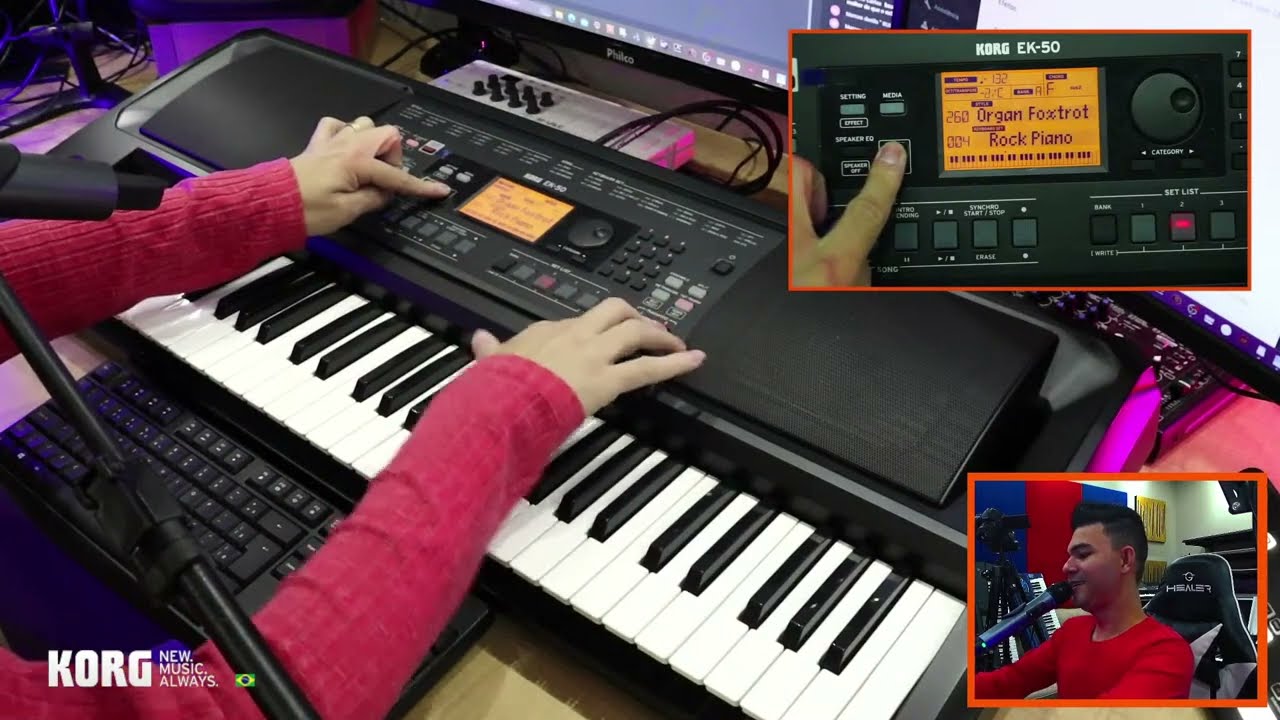 Minhas Primeiras Impressões do Teclado KORG EK50   - By Thyago Rybeiro