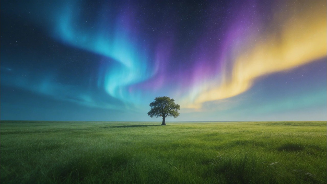 Aurora Borealis Ambient Sleep Music | Relaxing Meditation Music for Stress Relief