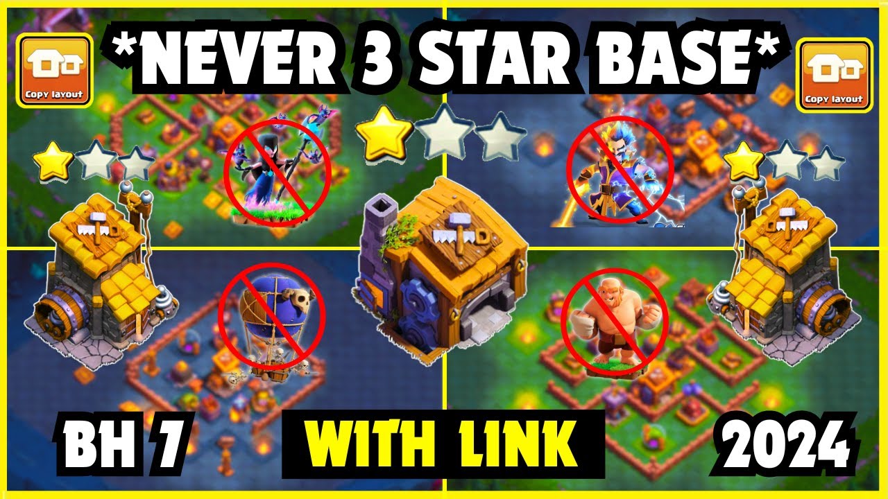 🏆 TOP 5! Builder Hall 7 (BH7) Base Layout + Copy Link 2024 | Clash of Clans