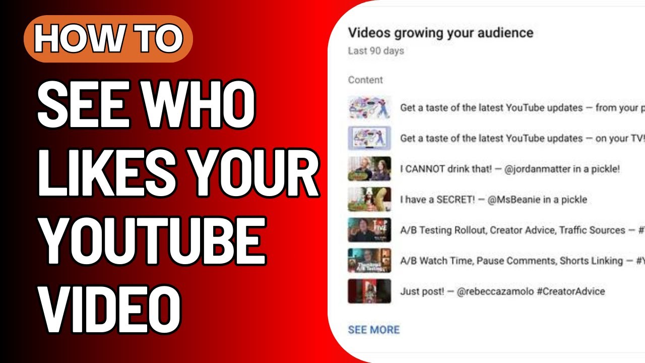 Как узнать, кому нравится ваше видео на YouTube (2024)