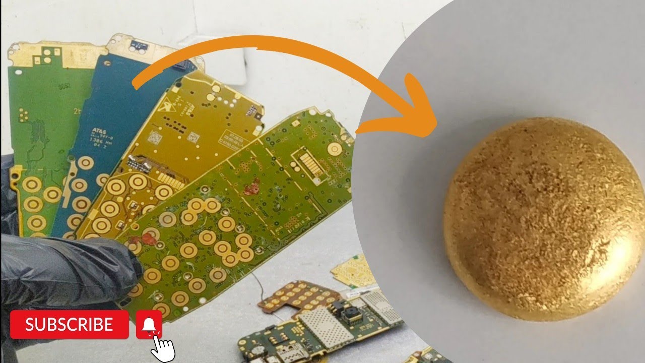 ESKİ TELEFON BORDLARINDAN ALTIN ÇIKARMA / EXTRACTING GOLD FROM OLD PHONE BOARDS