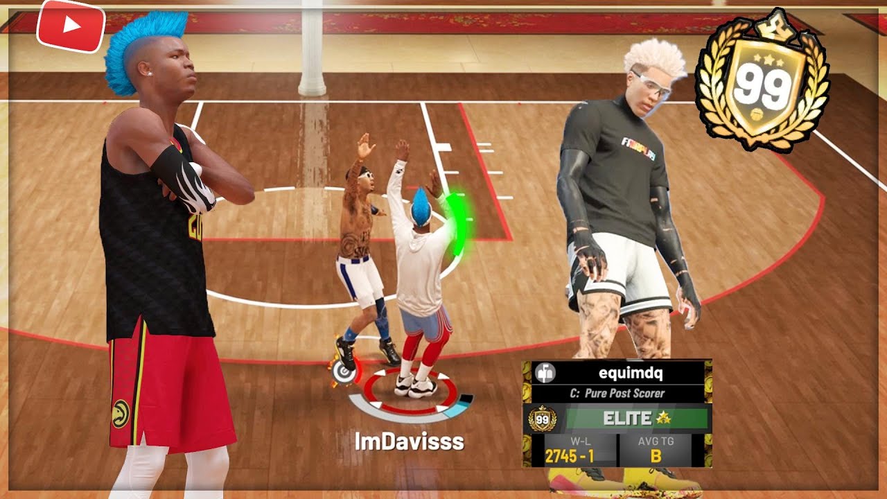 I TOOK MY REBIRTH TO THE 1v1 COURT AND PLAYED A 99 post scorer.... nba 2k19 stage rebirth gameplay