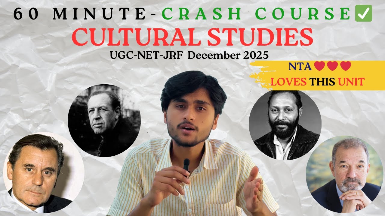 Cultural Studies in 60 minutes | Complete One Shot Crash Course for UGC NET December 2025 English