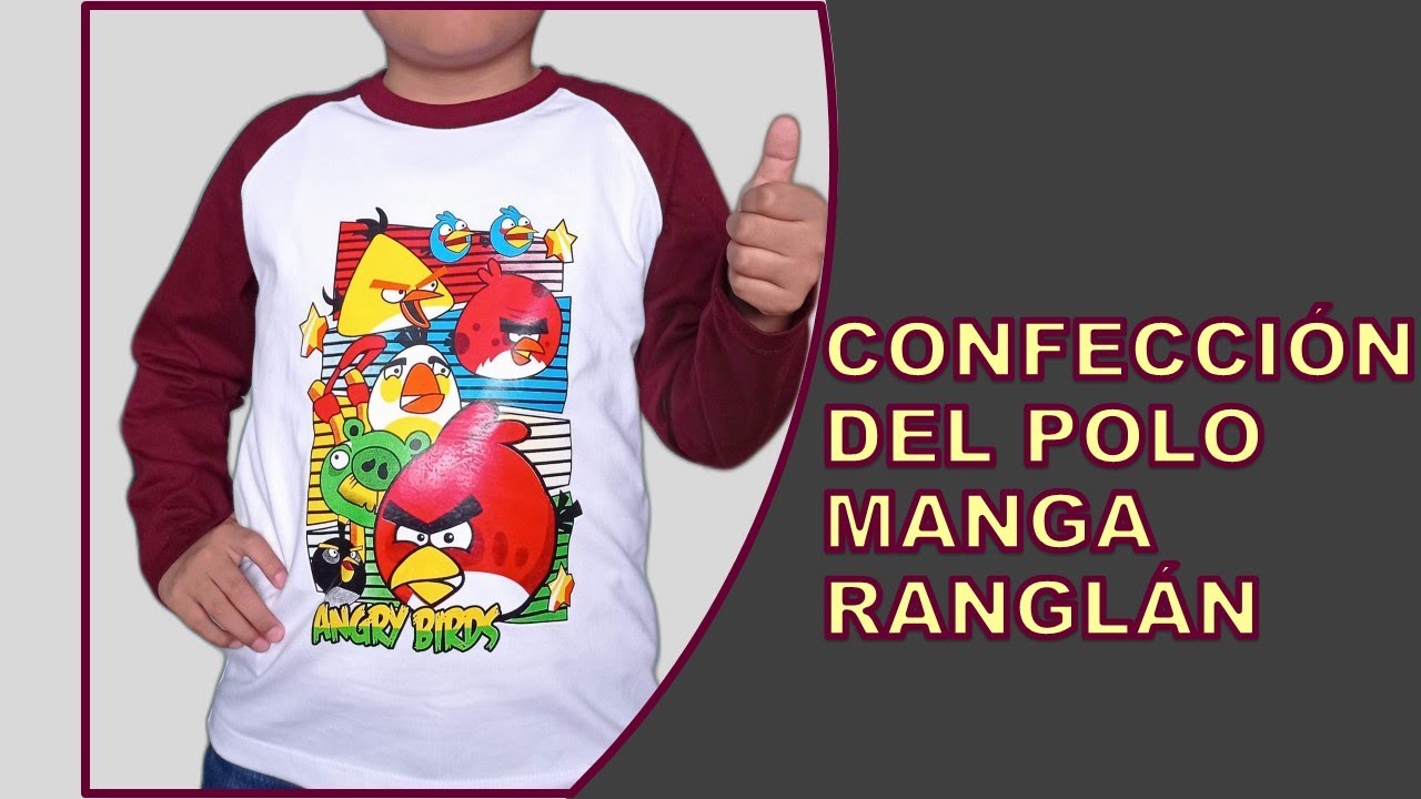 CONFECCIÓN DEL POLO MANGA RANGLÁN PARA NIÑO T-10