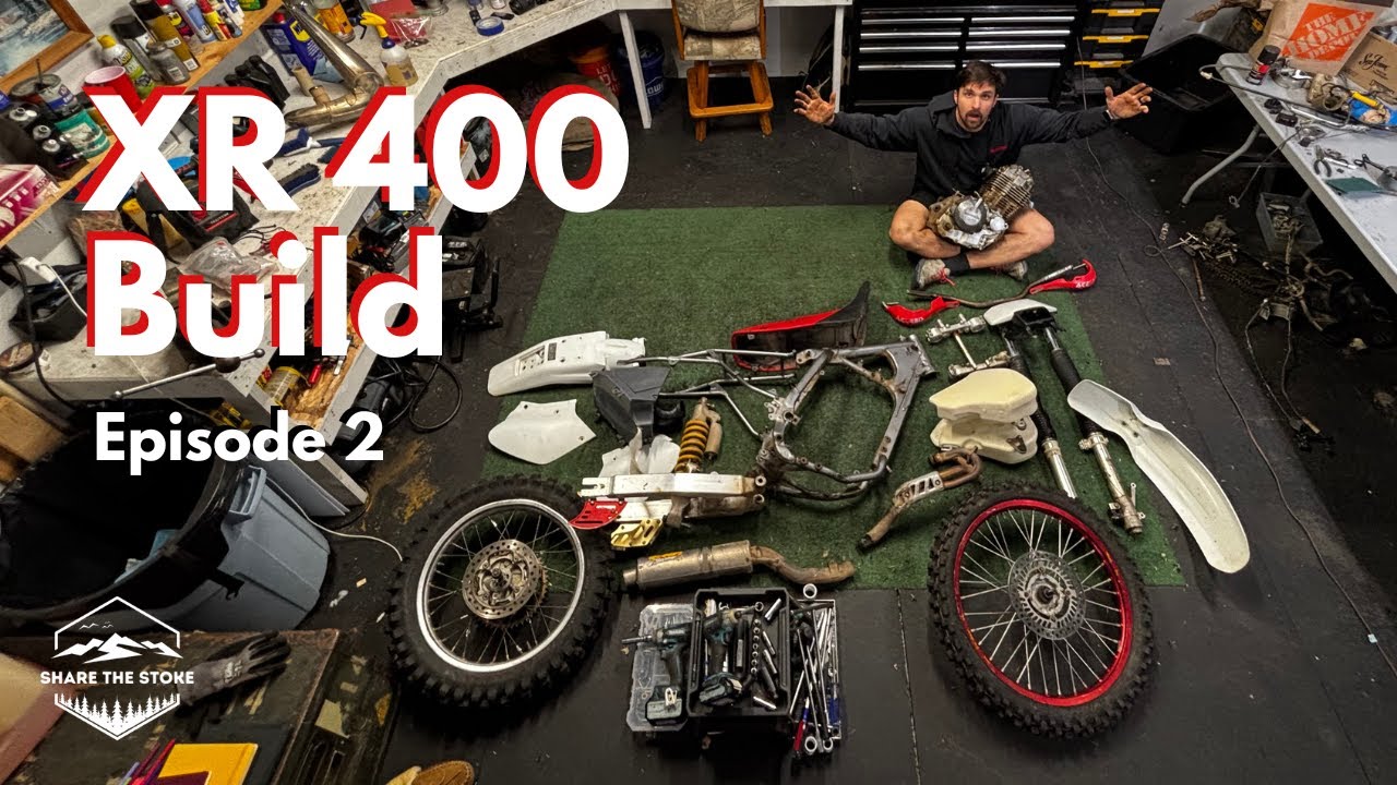 Это выше моих сил!!! — Сборка мотоцикла для мотокросса Honda XR400: Эпизод 2