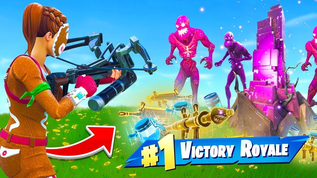 ПОБЕДА с *ТОЛЬКО* добычей зомби в Fortnite