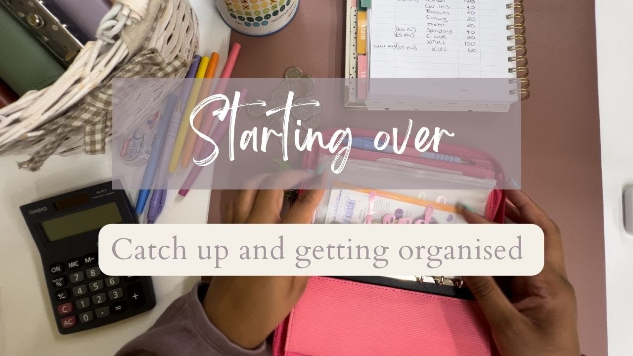 First budgeting video for a while - catching up, organising my budgeting book #cashstuffing