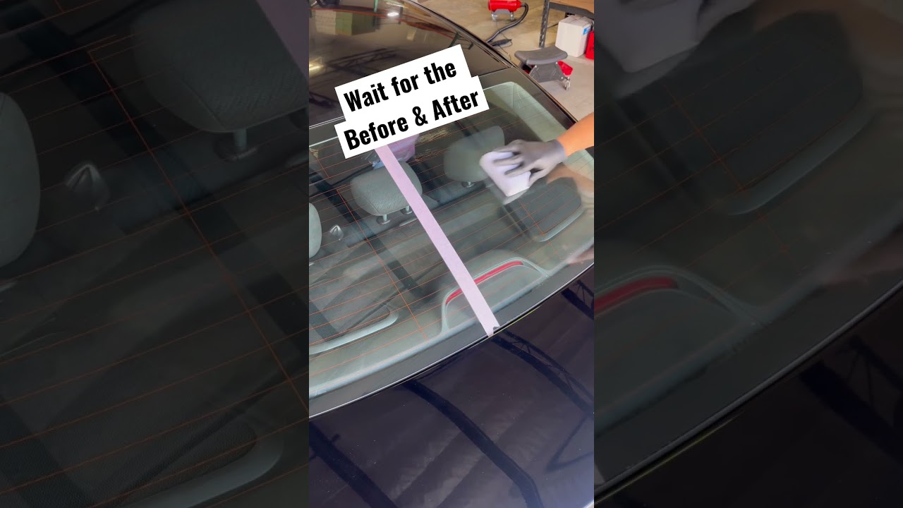 Super easy to apply, and amazing results at the end! Adam&rsquo;s Graphene Glass Coating. #adamspolishes