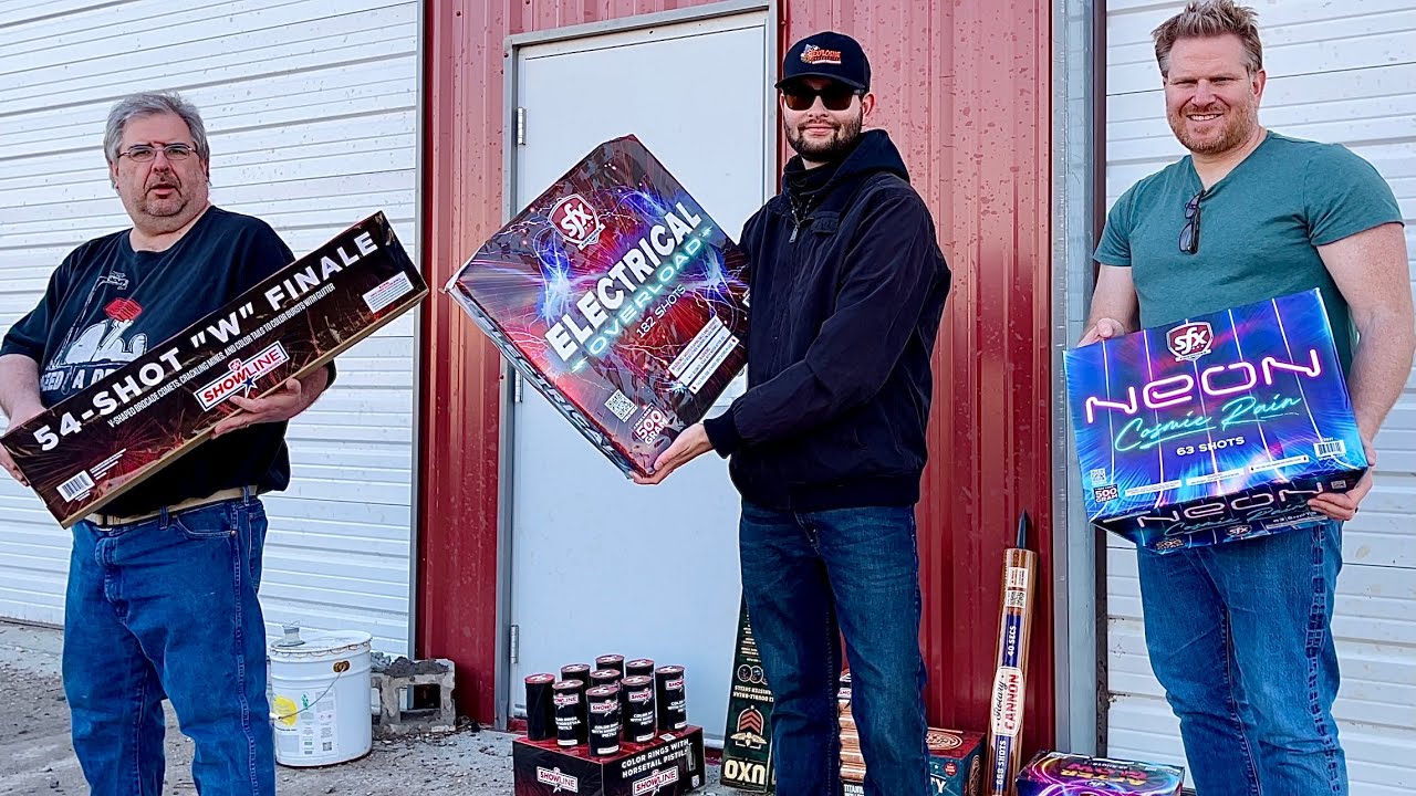 Lighting a Bunch of SUPERIOR FIREWORKS!