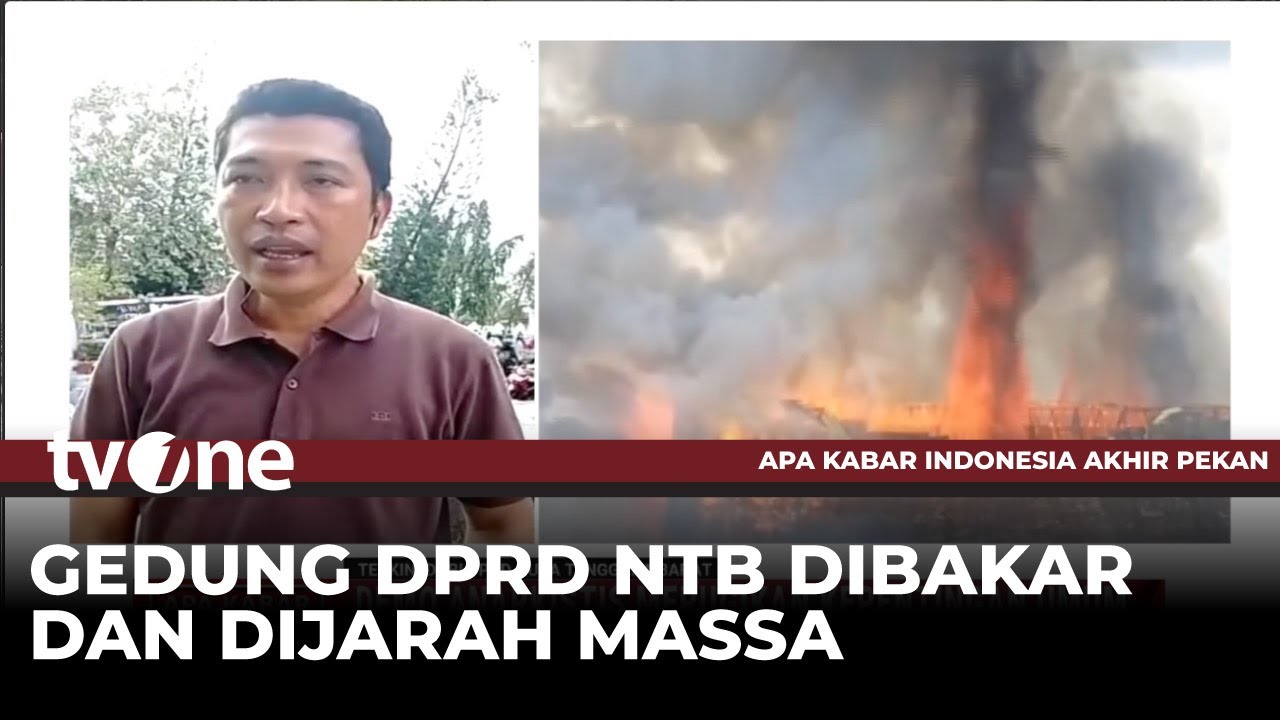 Selain Membakar, Massa Aksi Demo Menjarah Barang-barang di Gedung DPRD NTB | AKAP tvOne